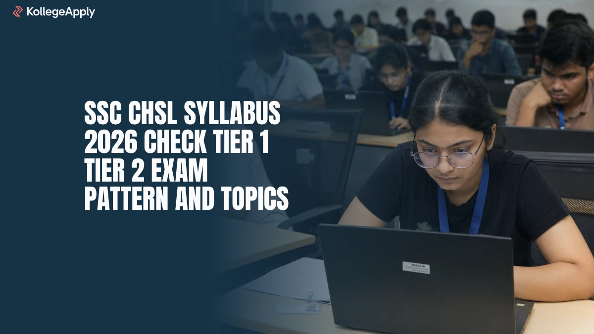 SSC CHSL Syllabus 2026 Check Tier 1 Tier 2 Exam Pattern            