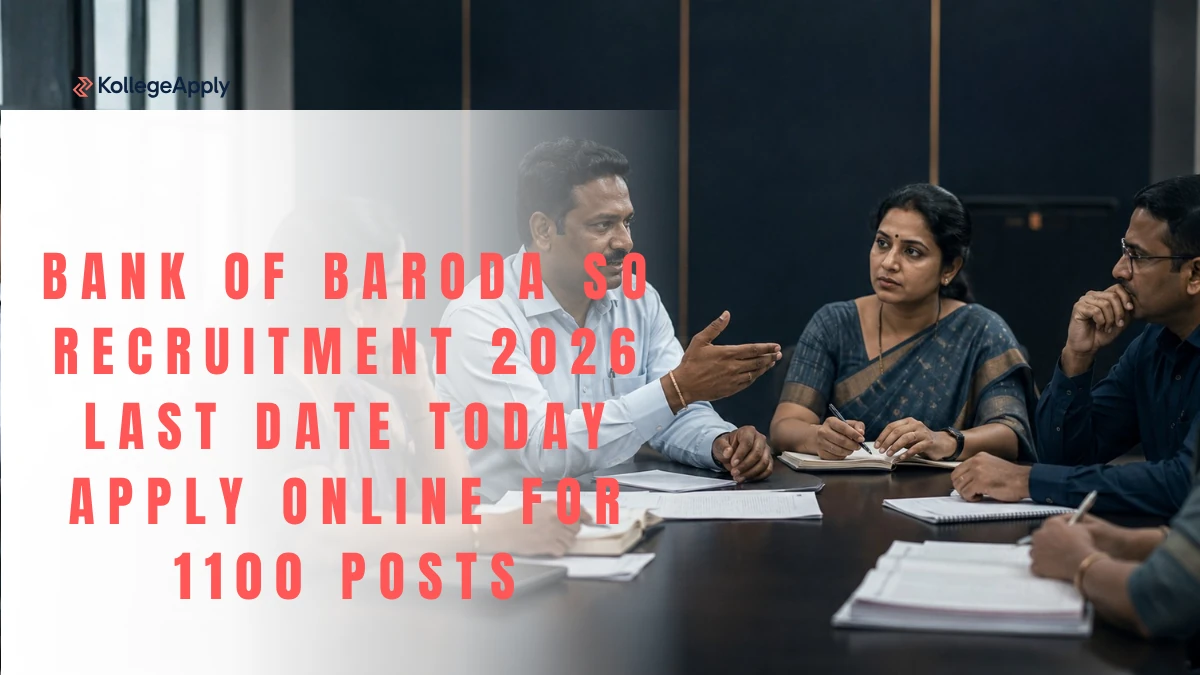 Bank of Baroda SO Recruitment 2026 Last Date Today                      