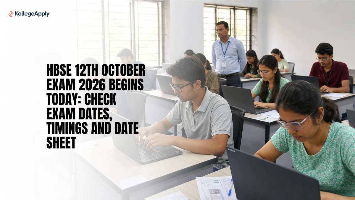 HBSE 12th October Exam 2026 Begins: Dates, Timings, Date Sheet