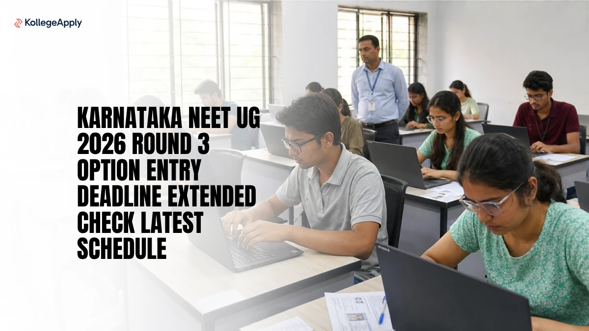 Karnataka NEET UG Round 3 Option Entry Last Date 2026 Extended