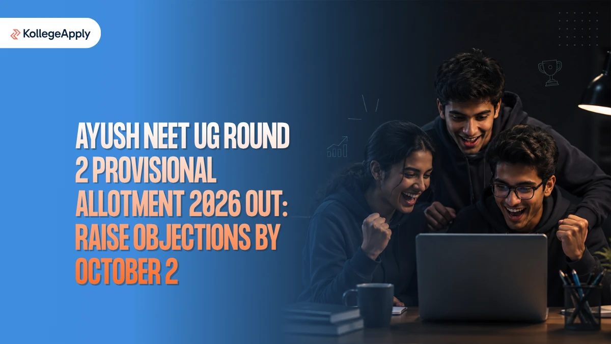 AYUSH NEET UG Round 2 Allotment 2026: Result Out, Know Objection Date