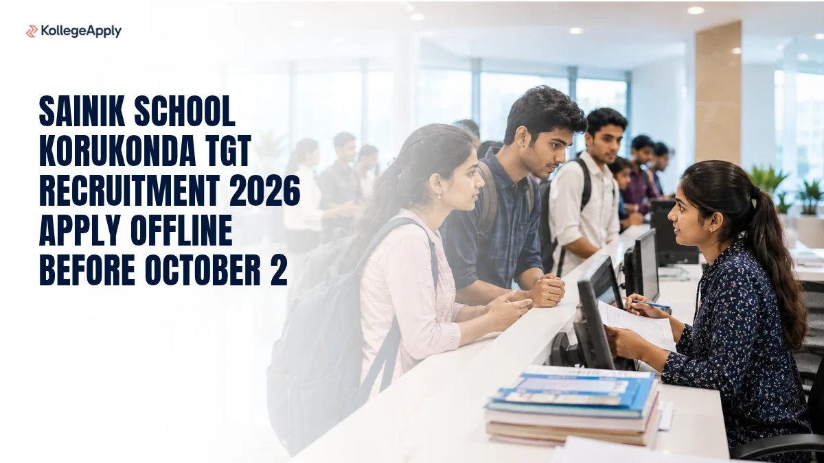 Sainik School Korukonda TGT Recruitment 2026 Apply Offline Before October 2