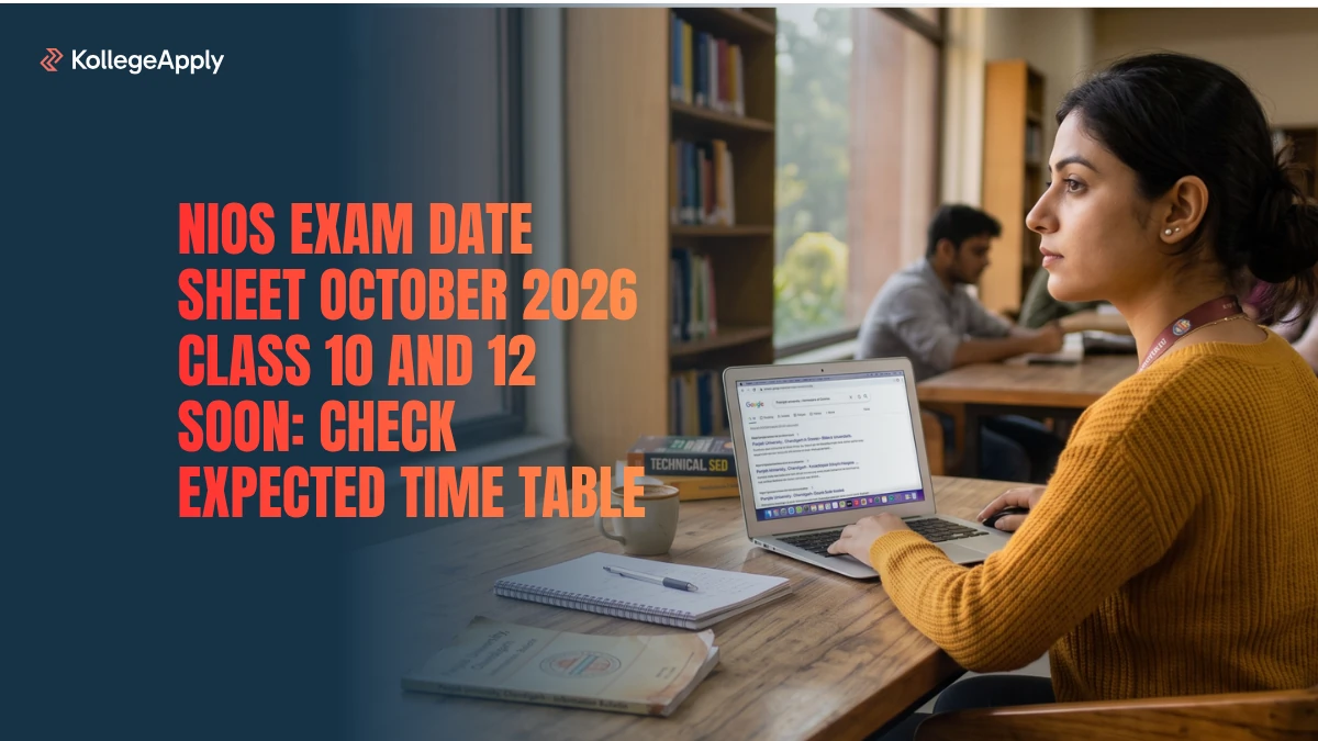 NIOS Exam Date Sheet October 2026 Class 10, 12 Soon: Check Time Table
