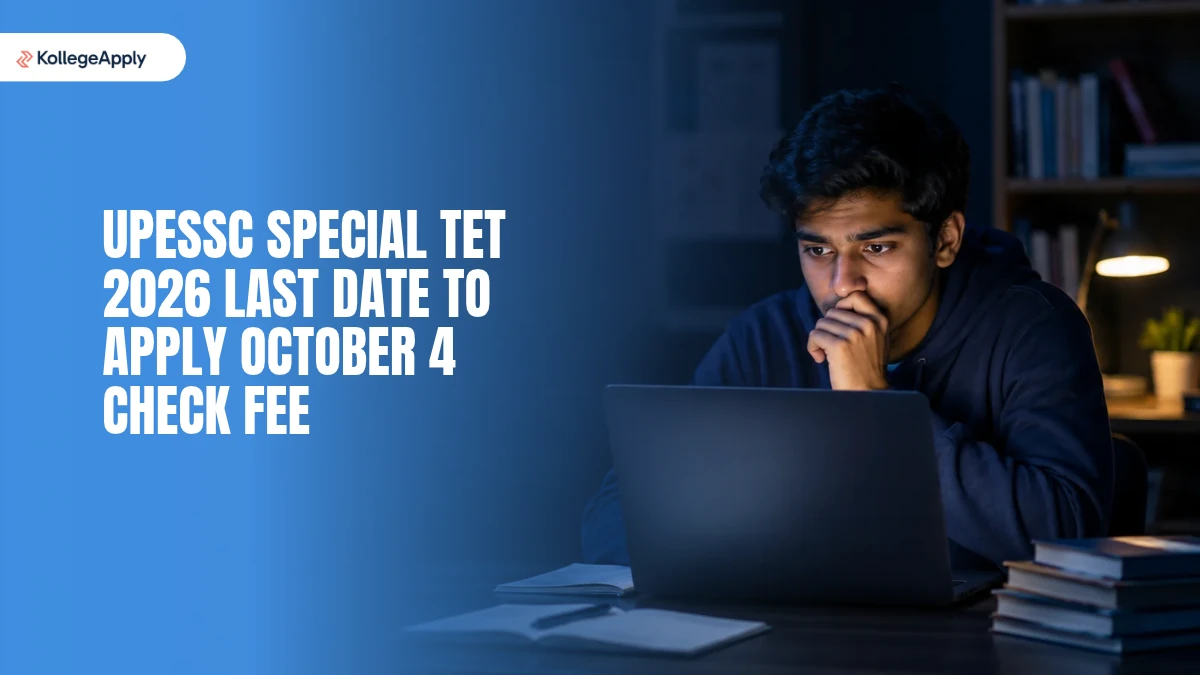UPESSC Special TET 2026 Last Date to Apply October 4 Check Fee