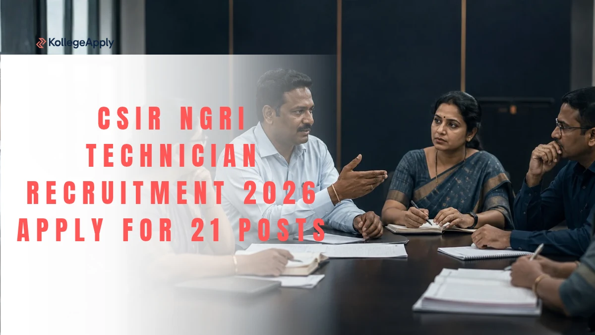 CSIR NGRI Technician Recruitment 2026 Apply for 21 Posts     