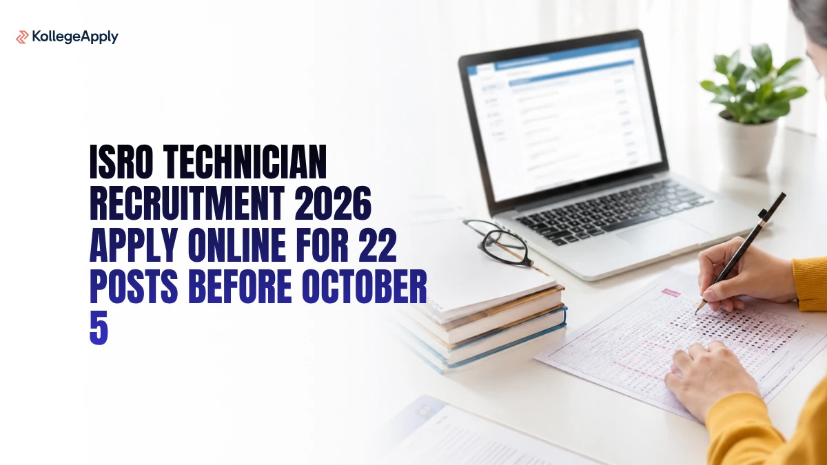 ISRO Technician Recruitment 2026 Apply Online for 22 Posts Before October 5