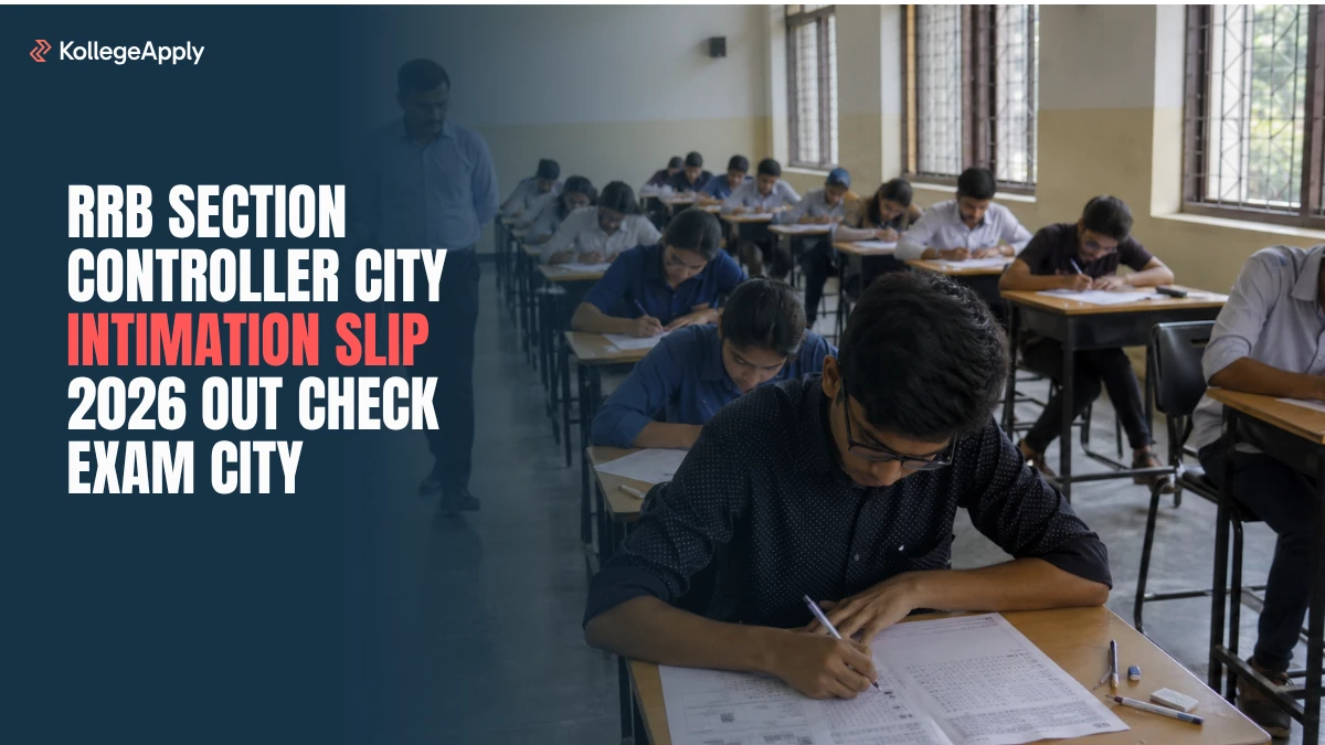 RRB Section Controller City Intimation Slip 2026 Out                  