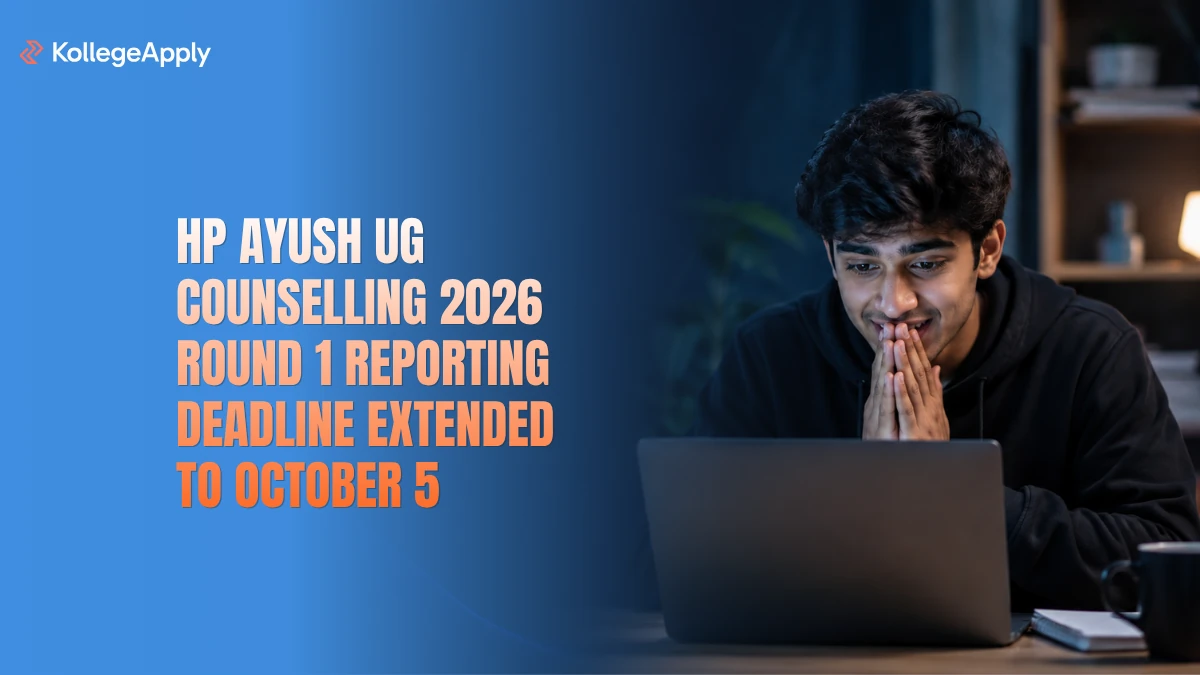HP AYUSH UG Counselling 2026: Round 1 Reporting Deadline Extended
