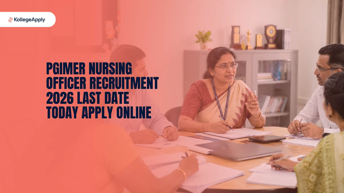PGIMER Nursing Officer Recruitment 2026 Last Date Today Apply Online