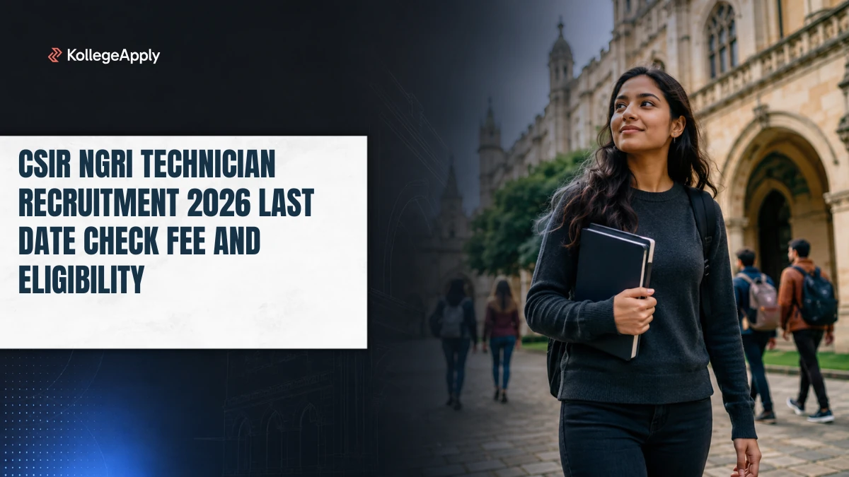 CSIR NGRI Technician Recruitment 2026 Last Date Check Fee and Eligibility