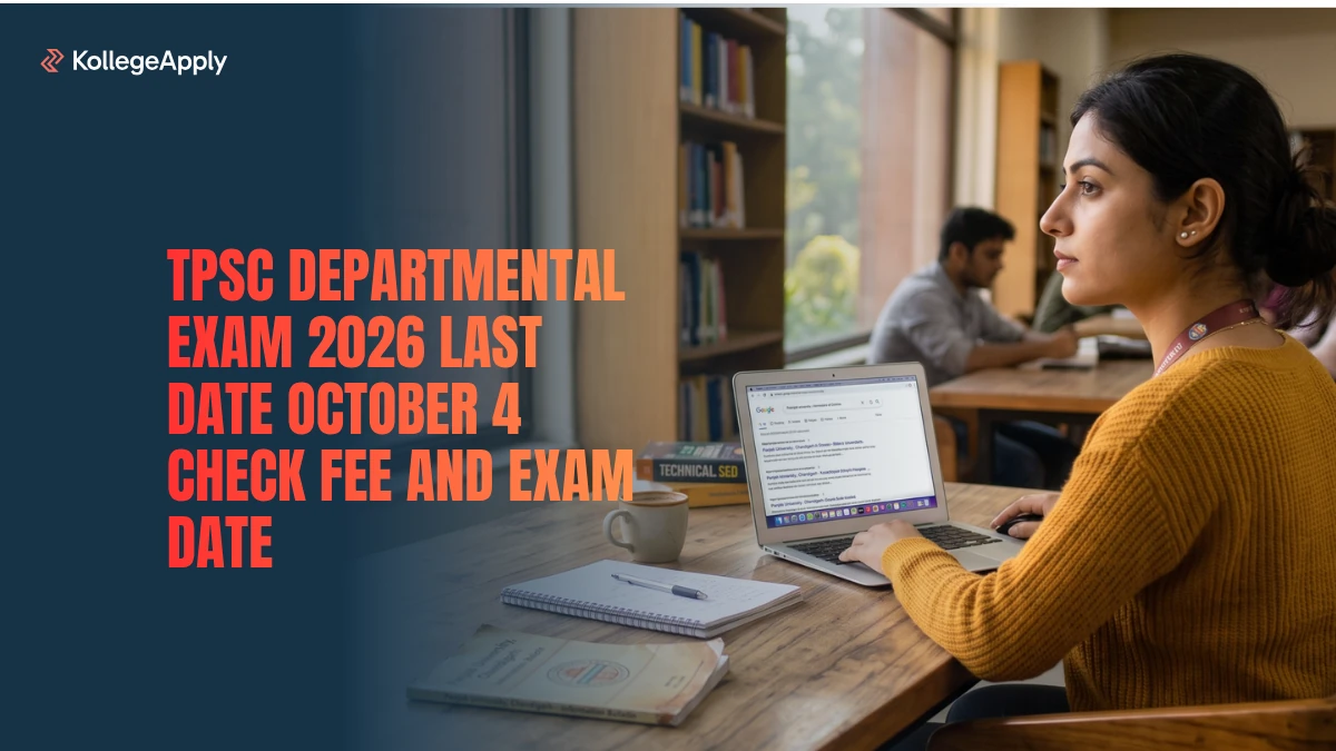 TPSC Departmental Exam 2026 Last Date October 4 Check Fee and Exam Date