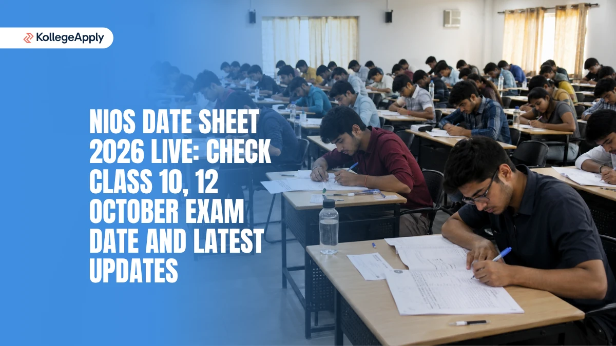 NIOS Date Sheet 2026: Class 10, 12 October Exam Dates           