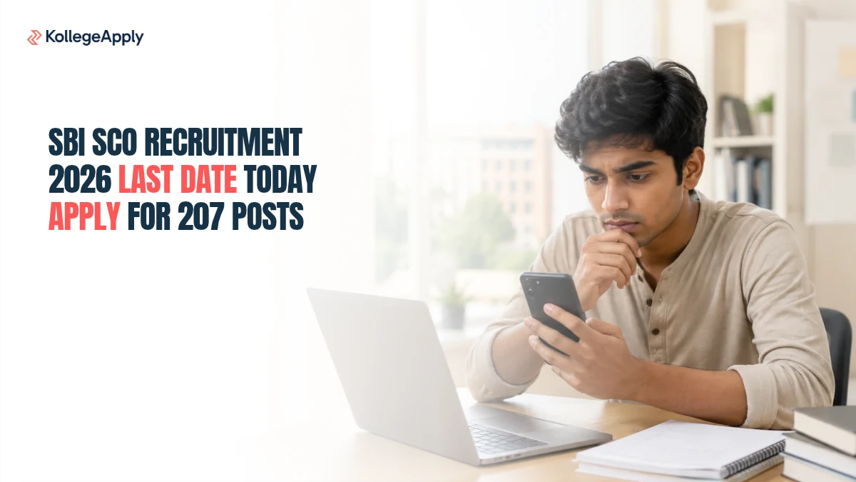SBI SCO Recruitment 2026 Last Date Today | Apply For 207 Posts