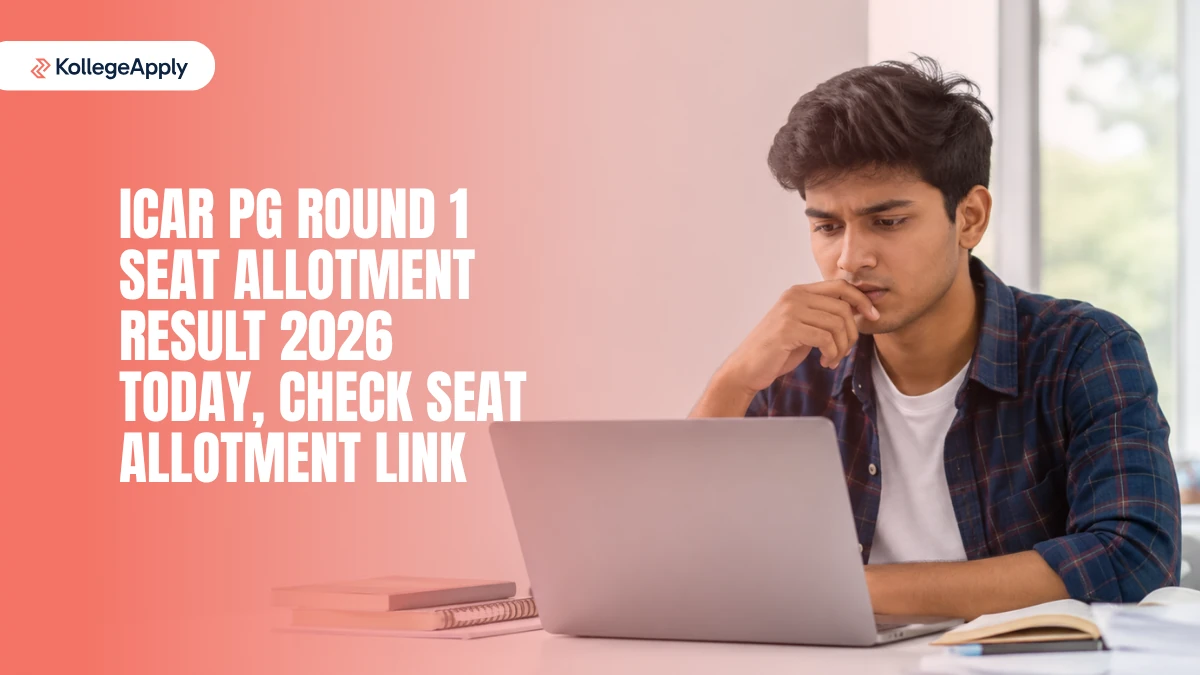 ICAR PG Round 1 Seat Allotment Result 2026: Check Link Today