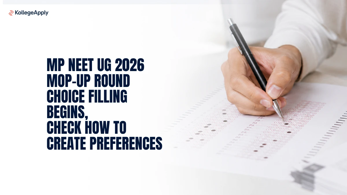 MP NEET UG 2026 Mop-Up Round Choice Filling Begins, Steps   