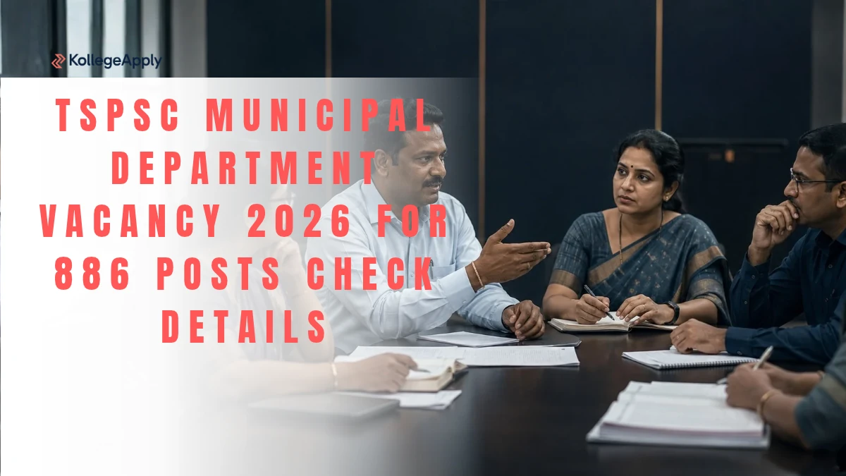 TSPSC Municipal Department Vacancy 2026 for 886 Posts Check Details