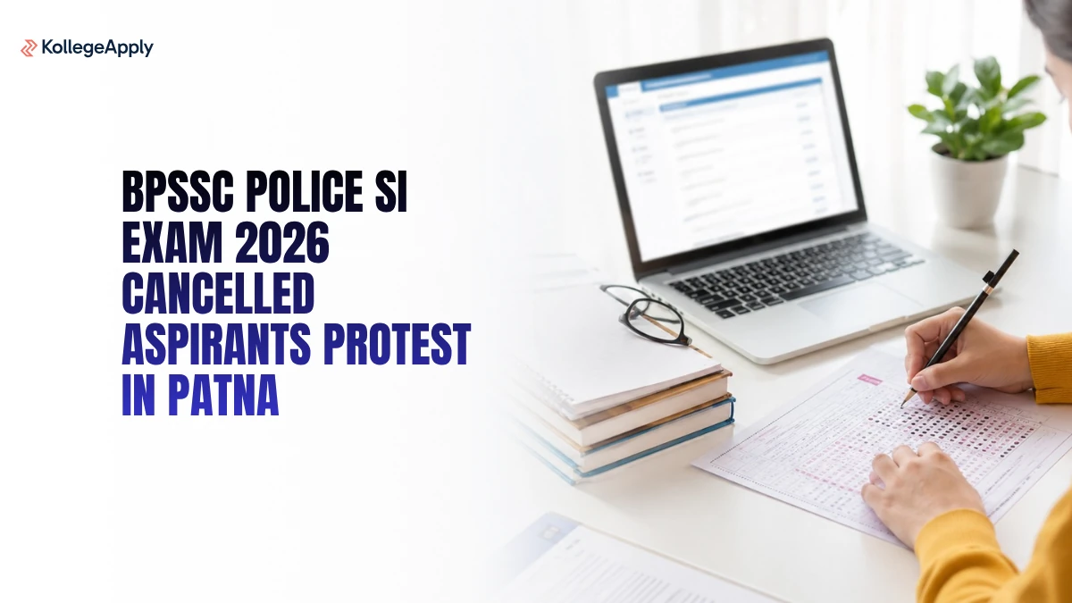 BPSSC Police SI Exam 2026 Cancelled Aspirants Protest in Patna