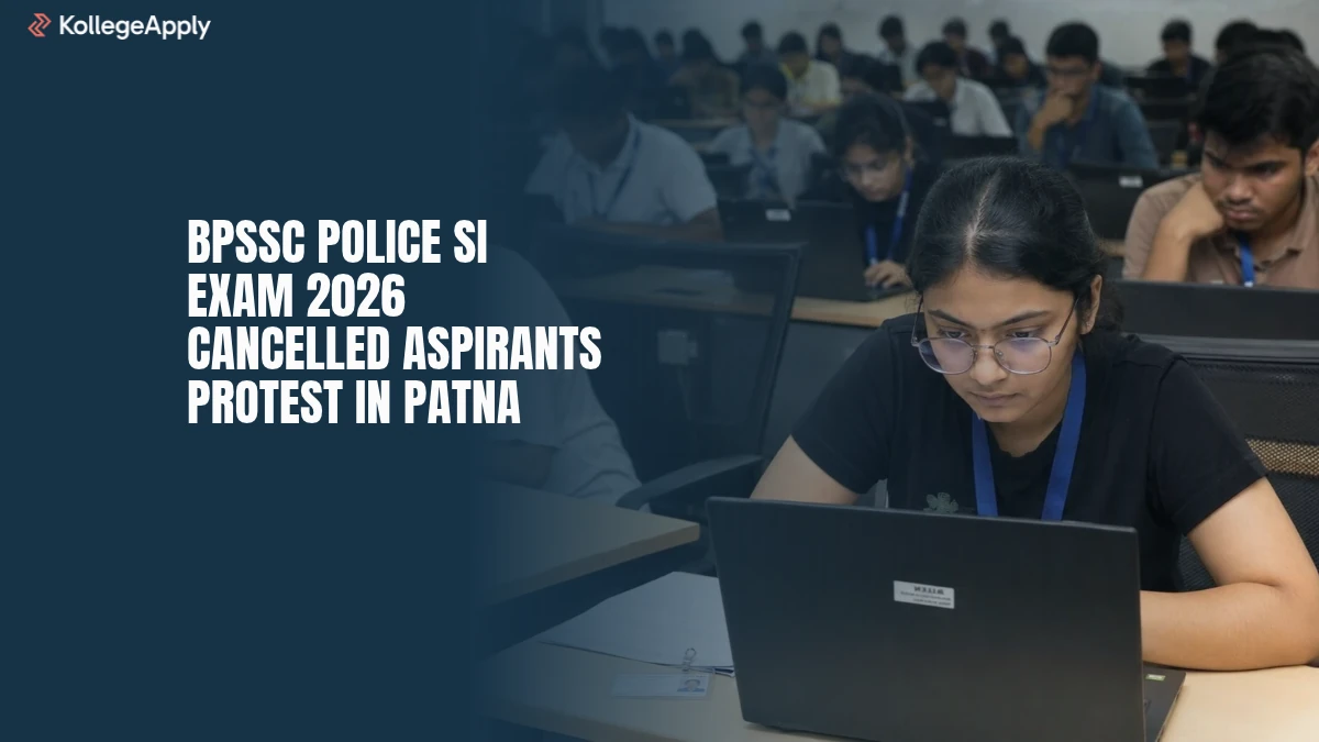 BPSSC Police SI Exam 2026 Cancelled Aspirants Protest in Patna