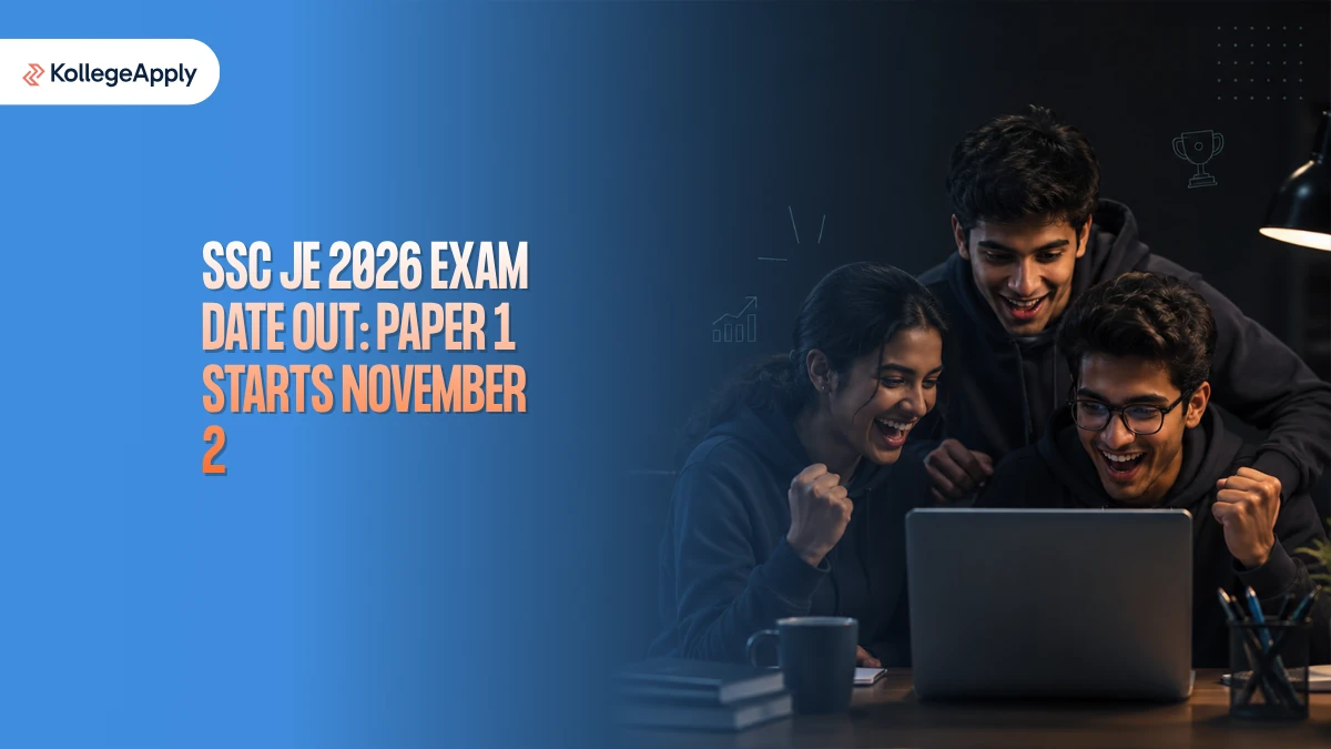 SSC JE 2026 Exam Date Out: Paper 1 Starts November 2         