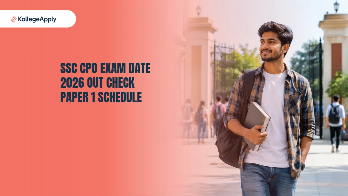 SSC CPO Exam Date 2026 Out Check Paper 1 Schedule            