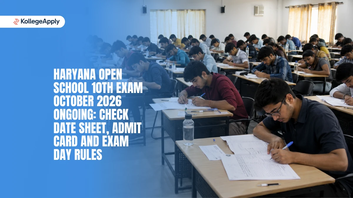 Haryana Open School 10th Exam October 2026 Ongoing: Check Date Sheet, Admit Card