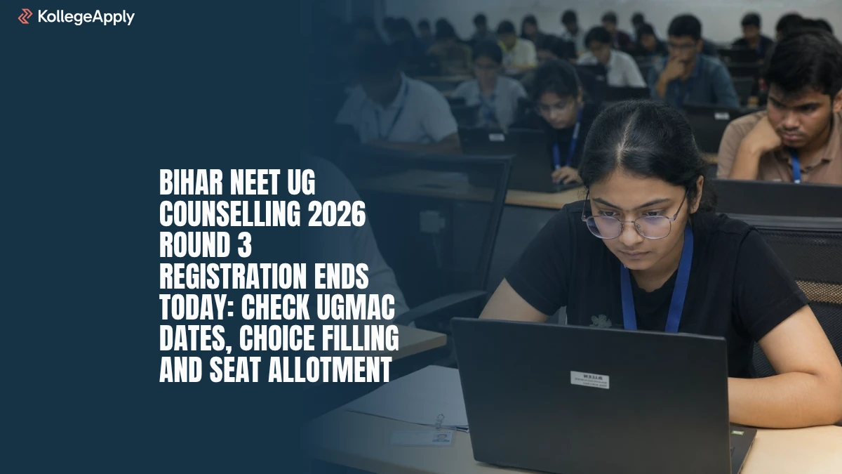 Bihar NEET UG Counselling 2026 Round 3 Registration Last Date Today
