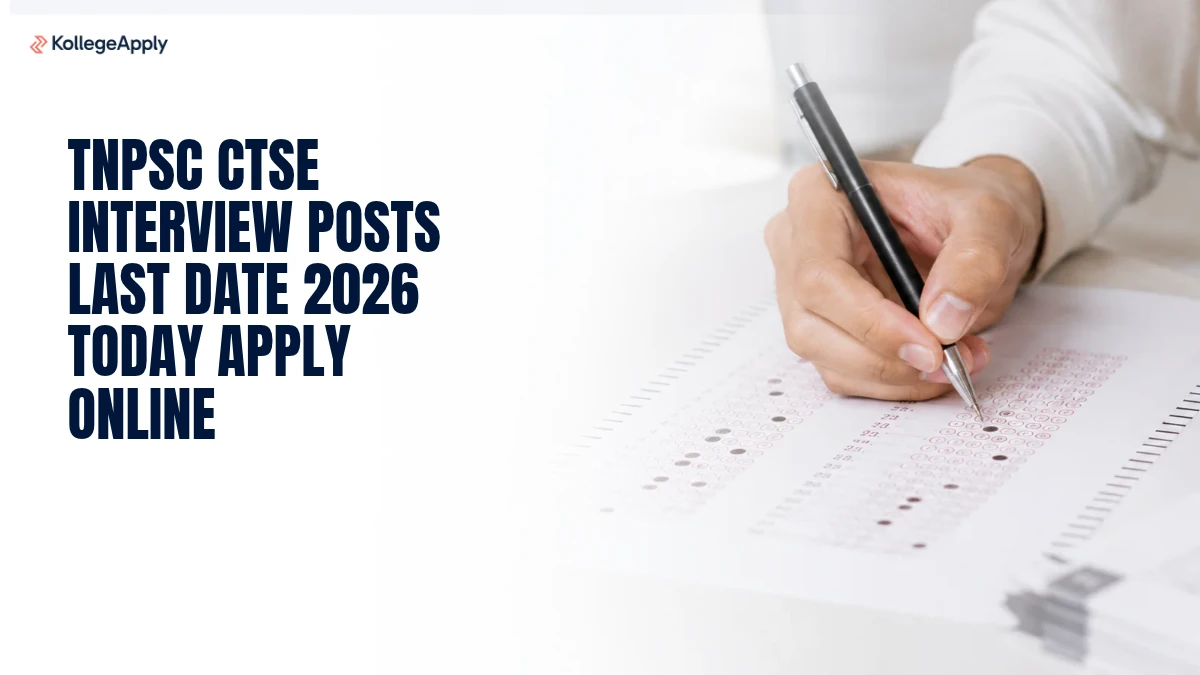 TNPSC CTSE Interview Posts Last Date 2026 Today Apply Online