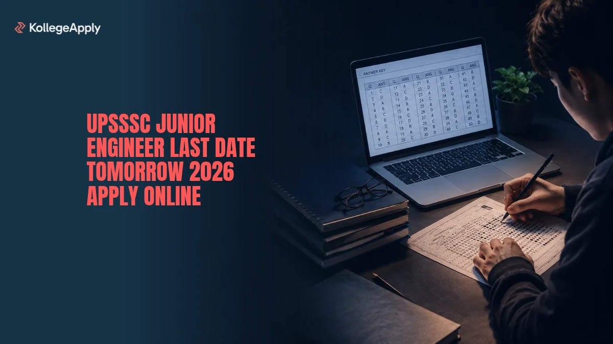 UPSSSC Junior Engineer Last Date Tomorrow 2026 Apply Online 