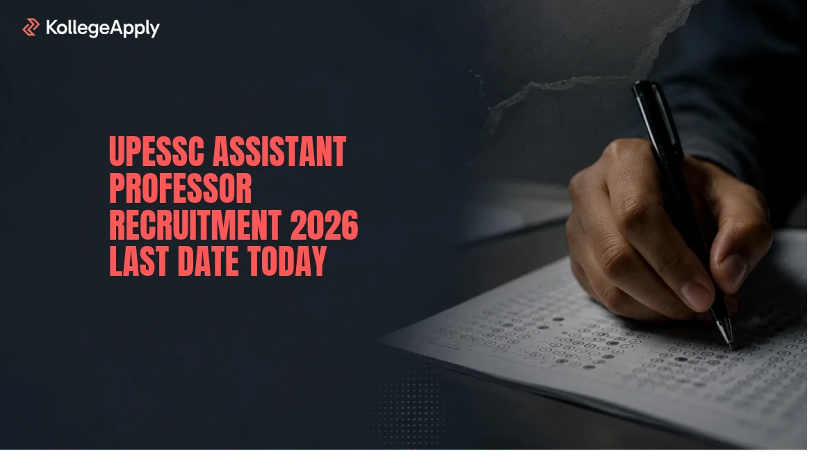 UPESSC Assistant Professor Recruitment 2026 Last Date Today 