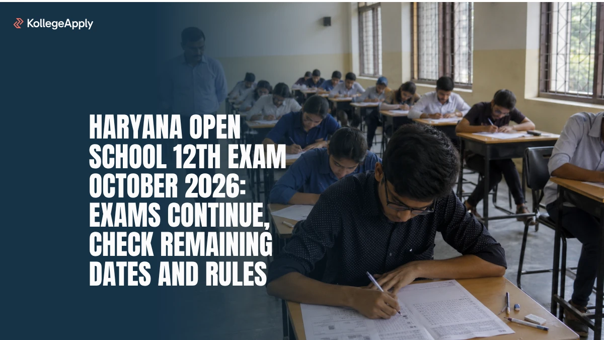 Haryana Open School 12th Exam October 2026: Exams Continue, Check Remaining Dates and Rules