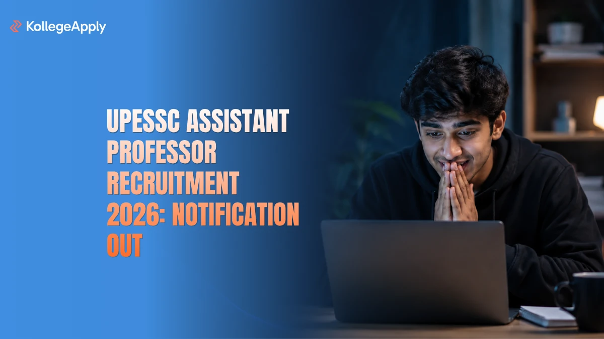UPESSC Assistant Professor Recruitment 2026: Notification Out