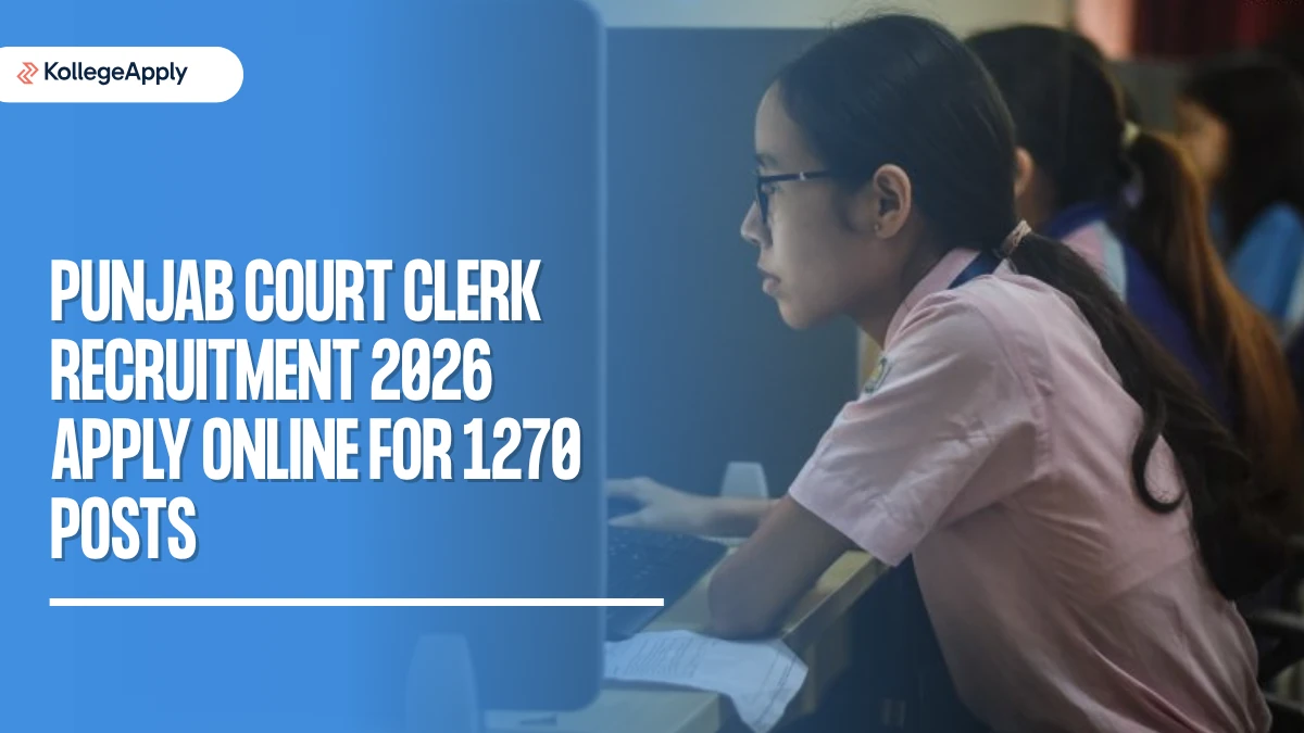 Punjab Court Clerk Recruitment 2026: Apply Online for 1270 Posts