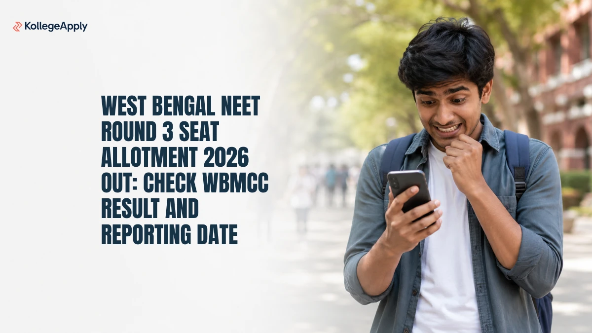 West Bengal NEET Round 3: Seat Allotment 2026 OUT, Check Result