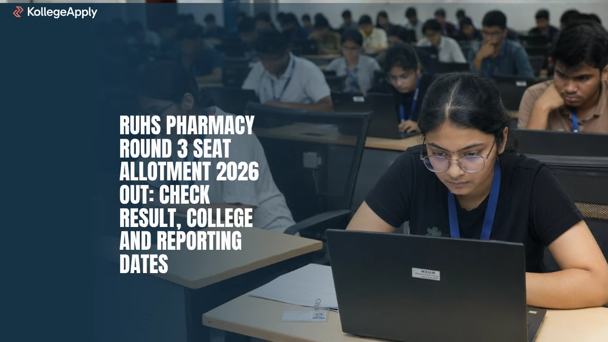 RUHS Pharmacy Round 3 Seat Allotment 2026 OUT, Check Result  