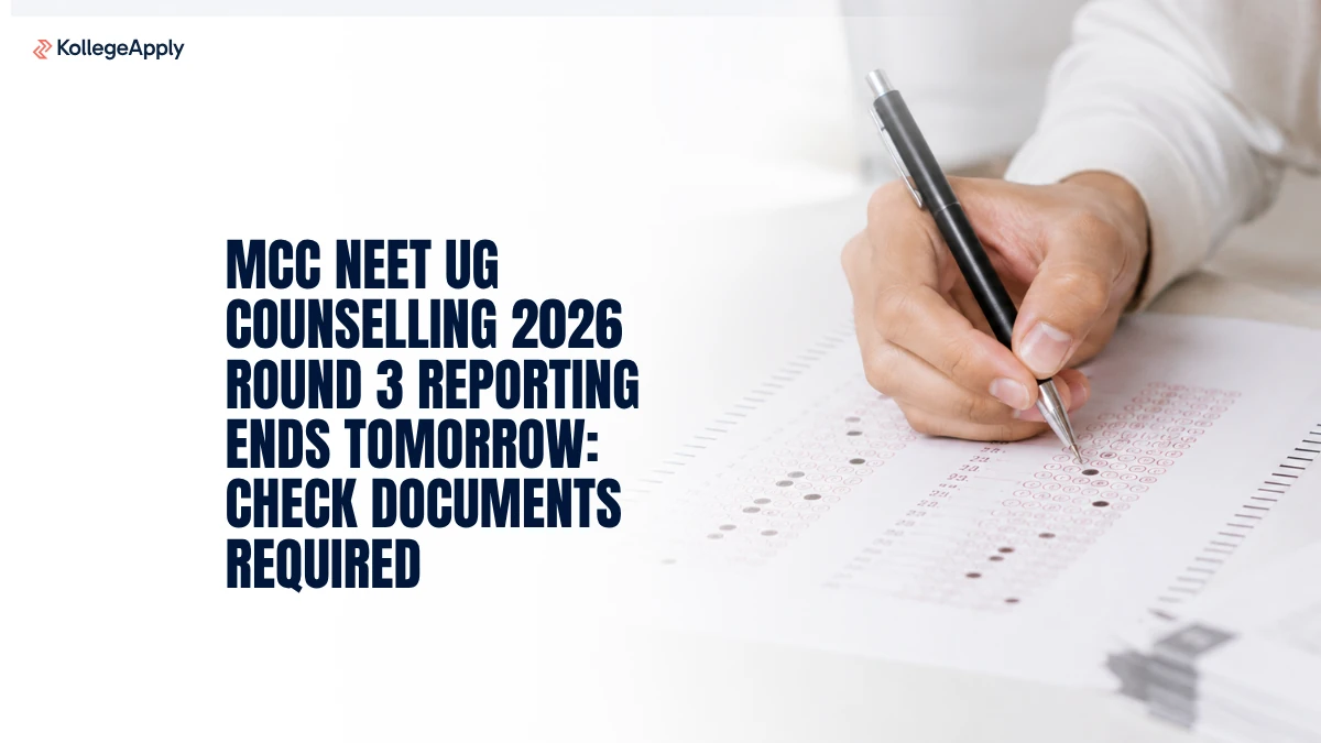 MCC NEET UG Counselling 2026: Round 3 Reporting Ends Tomorrow, Check Documents Required
