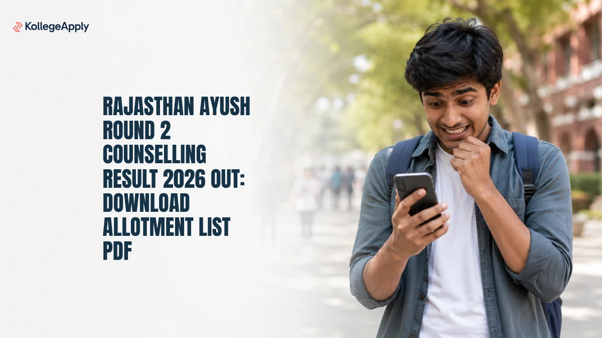 Rajasthan AYUSH Round 2 Result 2026 OUT: Download Allotment PDF