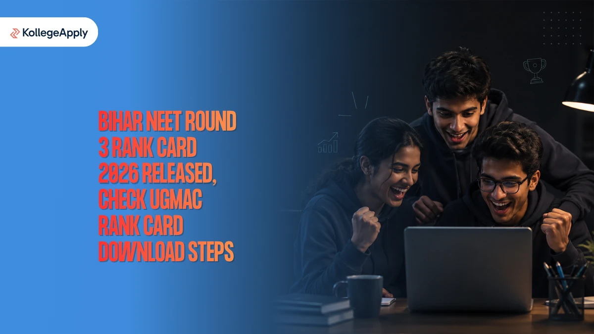 Bihar NEET Round 3 Rank Card 2026 (Released): Check UGMAC Rank Card Download Steps