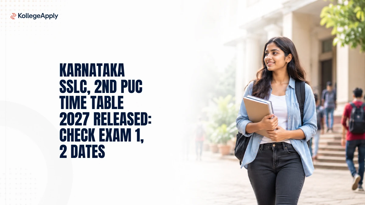 Karnataka SSLC, 2nd PUC Time Table 2027 Released: Check Exam 1, 2 Dates Here