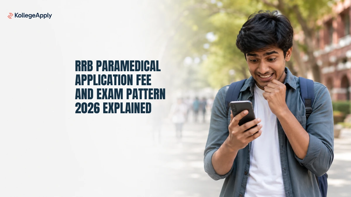 RRB Paramedical Application Fee and Exam Pattern 2026 Explained
