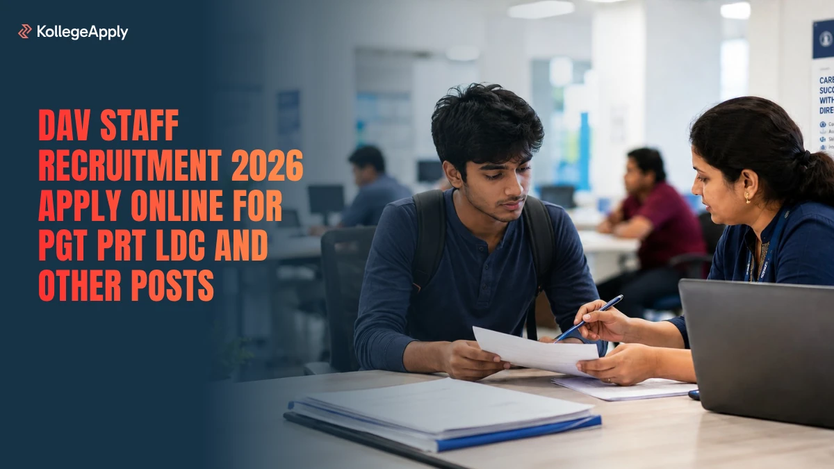 DAV Staff Recruitment 2026: Apply Online for PGT, PRT, LDC, and Other Posts