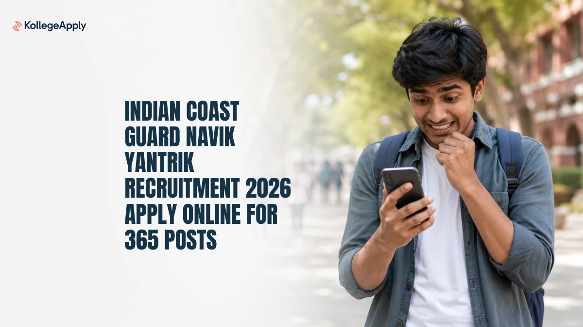 Indian Coast Guard Navik Yantrik Recruitment 2026: Apply Online for 365 Posts