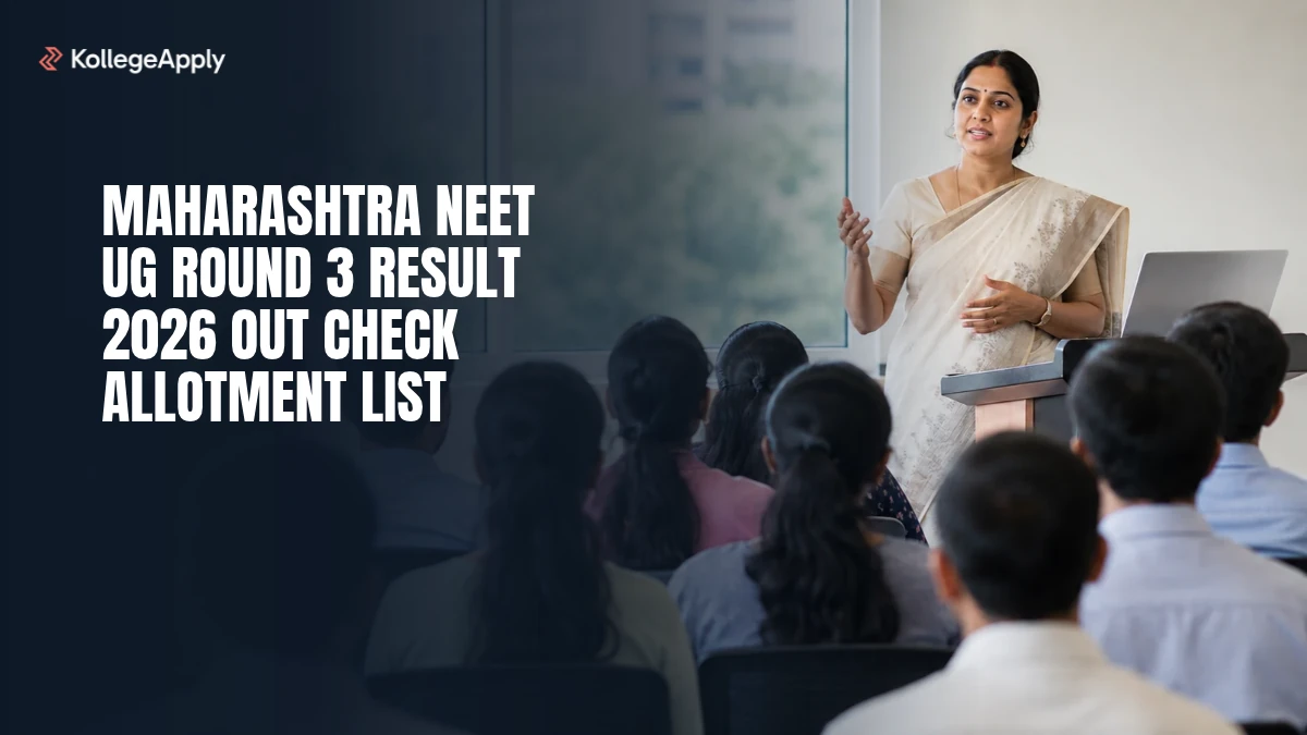 Maharashtra NEET UG Round 3 Result 2026 (Out): Check Allotment List
