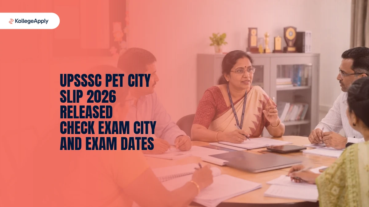 UPSSSC PET City Slip 2026 (Released): Check Exam City and Exam Dates