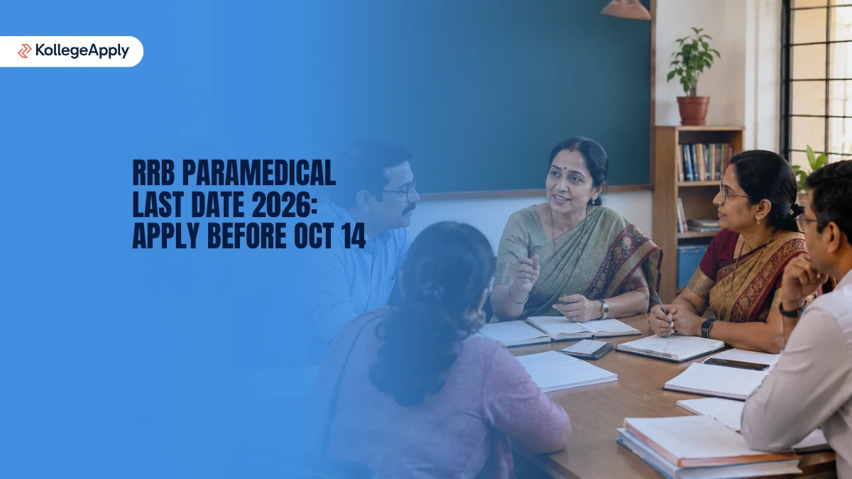 RRB Paramedical Last Date 2026: Apply Before Oct 14           