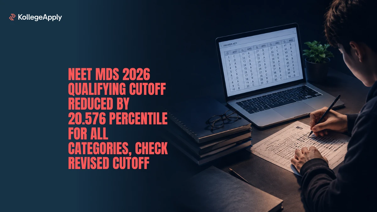 NEET MDS 2026: Qualifying Cutoff Reduced by 20.576 Percentile for All Categories
