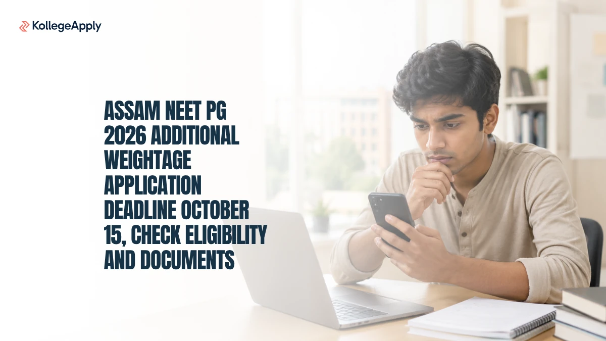 Assam NEET PG 2026: Check Additional Weightage Application Deadline, Eligibility and Documents