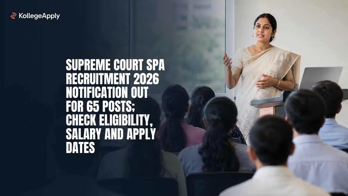 Supreme Court SPA Recruitment 2026: Notification Out Apply Here