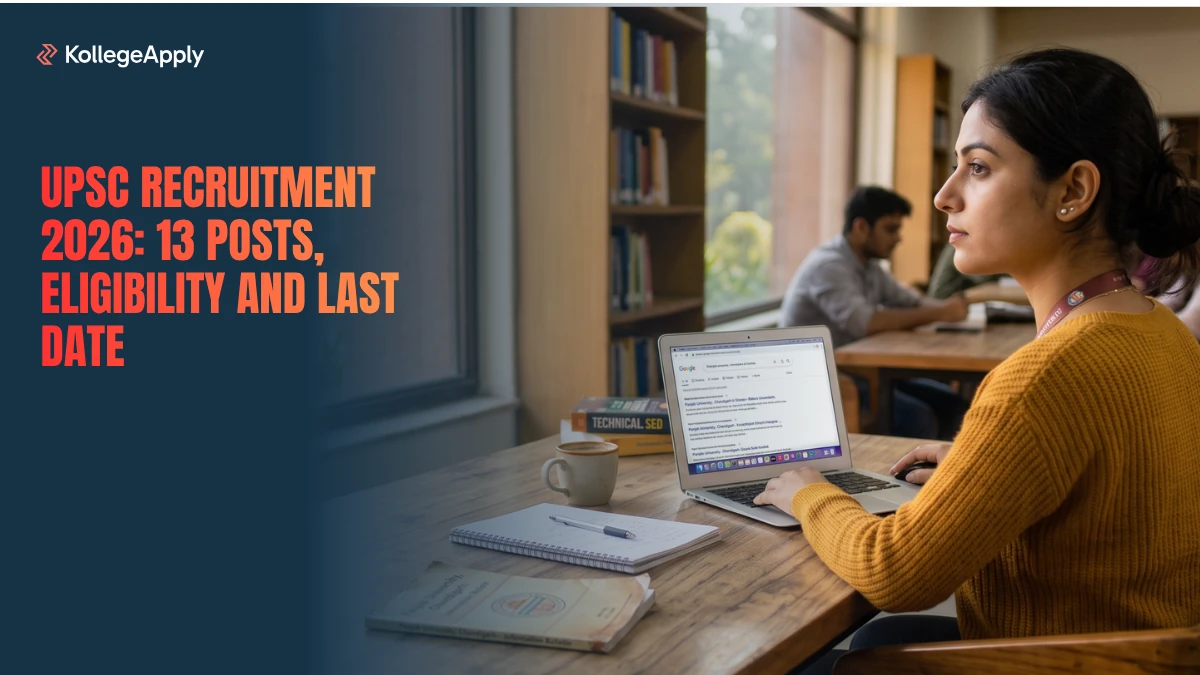 UPSC Recruitment 2026: Check 13 Posts, Eligibility, and Last Date              