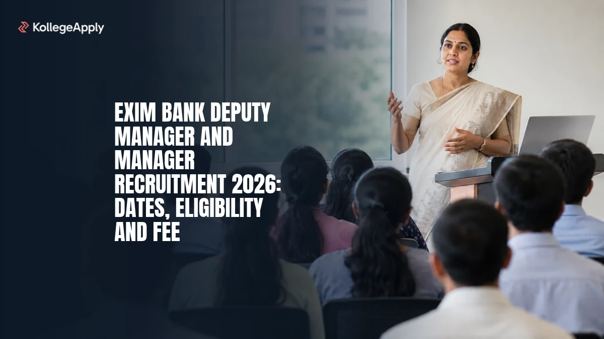 Exim Bank Manager Recruitment 2026: Check Dates, Eligibility, and Fee                            