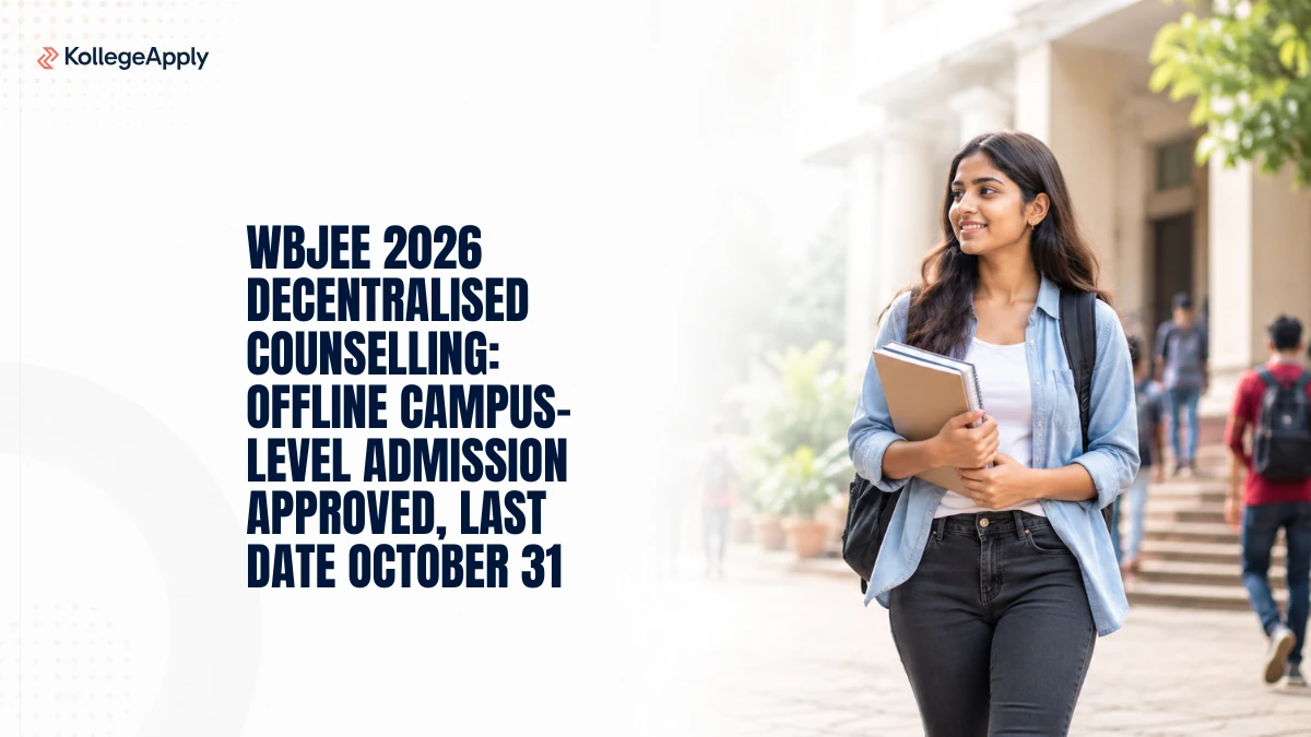 WBJEE 2026: Colleges Can Fill Vacant Seats Through Campus-Level Counselling